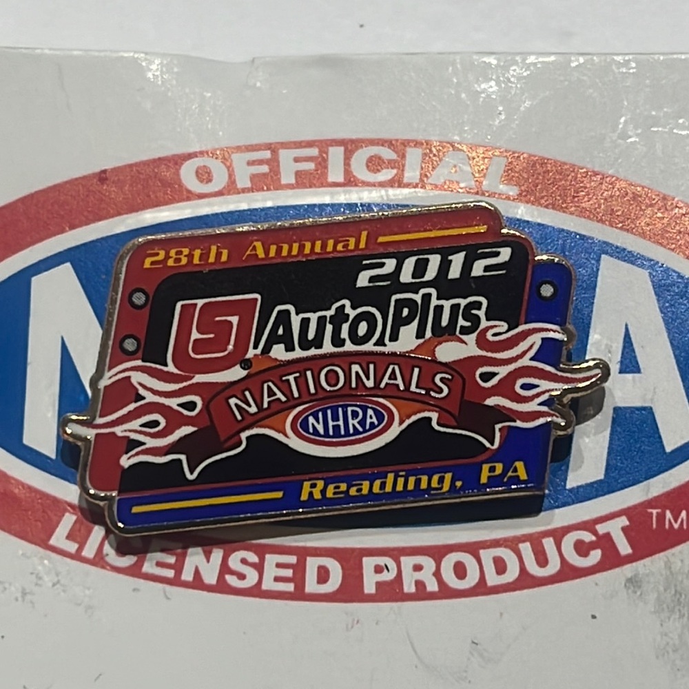 NHRA racing 2012 national racing pin